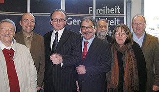 Dieter Kürschner, Thomas Kaut, Kandidat Achim Hütten, Günter Schnitzler, Hans-Georg Ziesemer, Roswitha Tramm, alle Polch